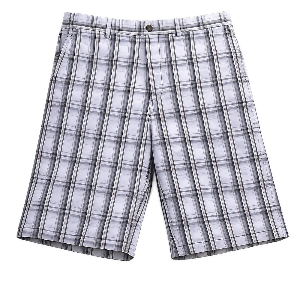 Alan Flusser Golf SHORTS Mens 38W Plaid Athletic CASUAL VACATION